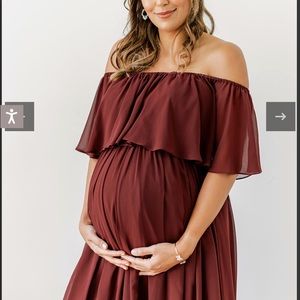 Revelry Abigail Maternity Bridesmaid dress in Powder Sky Size 8 NWT